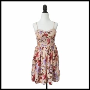 B.O.G NWT Floral Fit and Flare Sun Dress